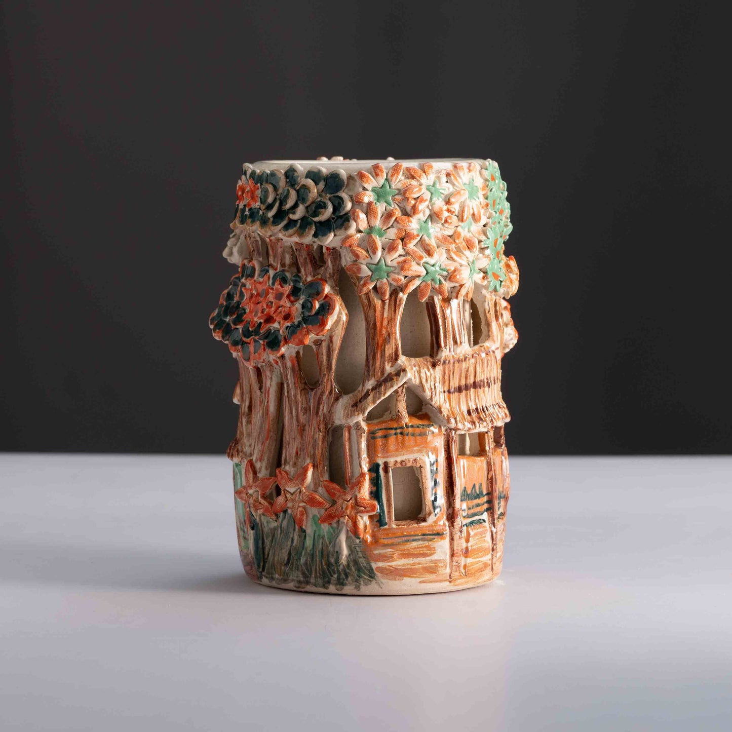 Grama-Kusuma Double-Layered Vase -1