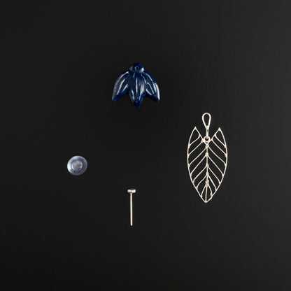 Ashoka Leaf Silver Filigree Earrings (Set Of 2)