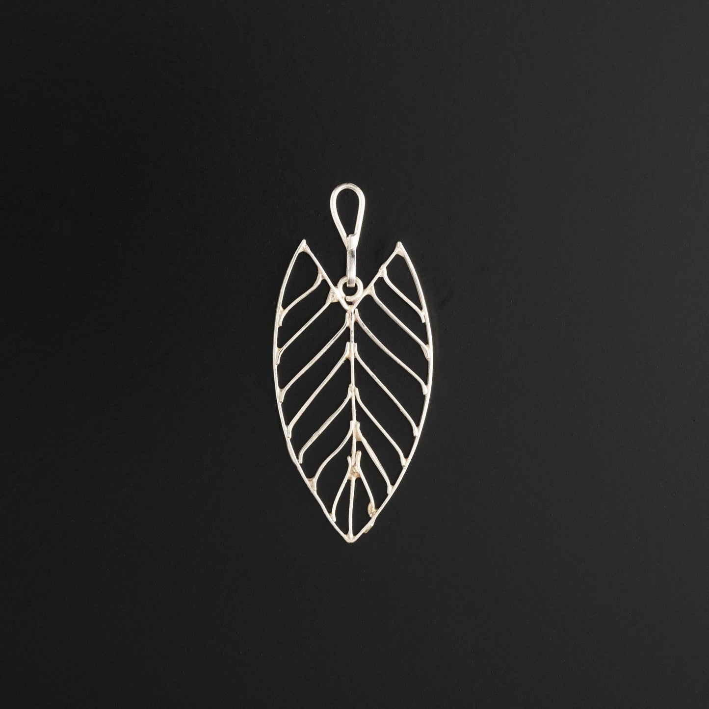 Ashoka Leaf Silver Filigree Earrings (Set Of 2)