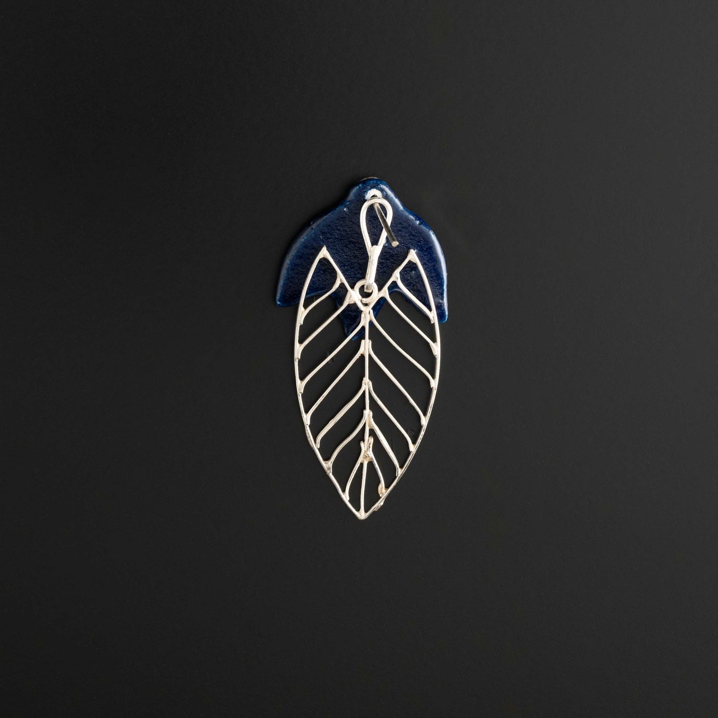 Ashoka Leaf Silver Filigree Earrings (Set Of 2)