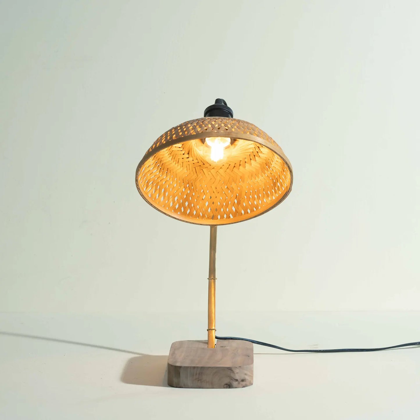 Dīpa Bamboo Weave Table Lamp