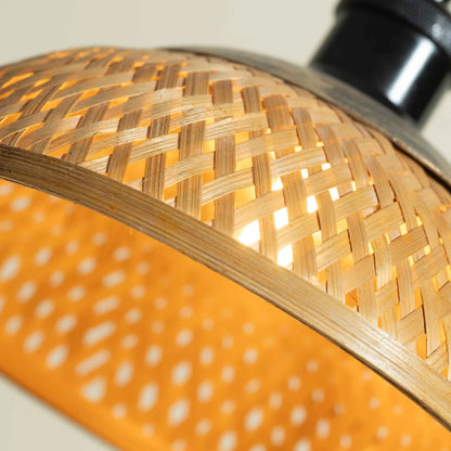 Dīpa Bamboo Weave Table Lamp