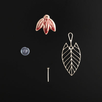 Ashoka Leaf Silver Filigree Earrings (Set Of 2)