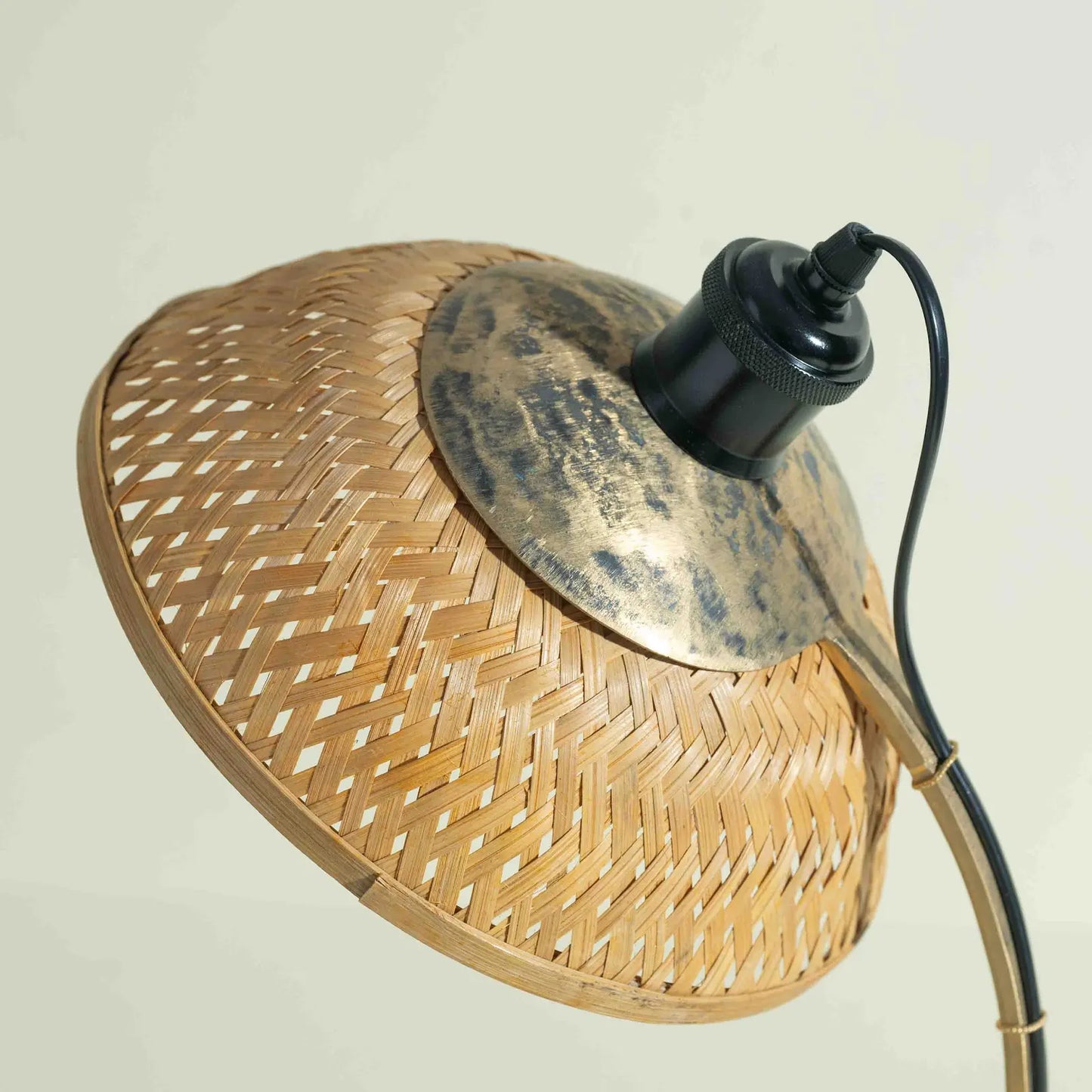 Dīpa Bamboo Weave Table Lamp