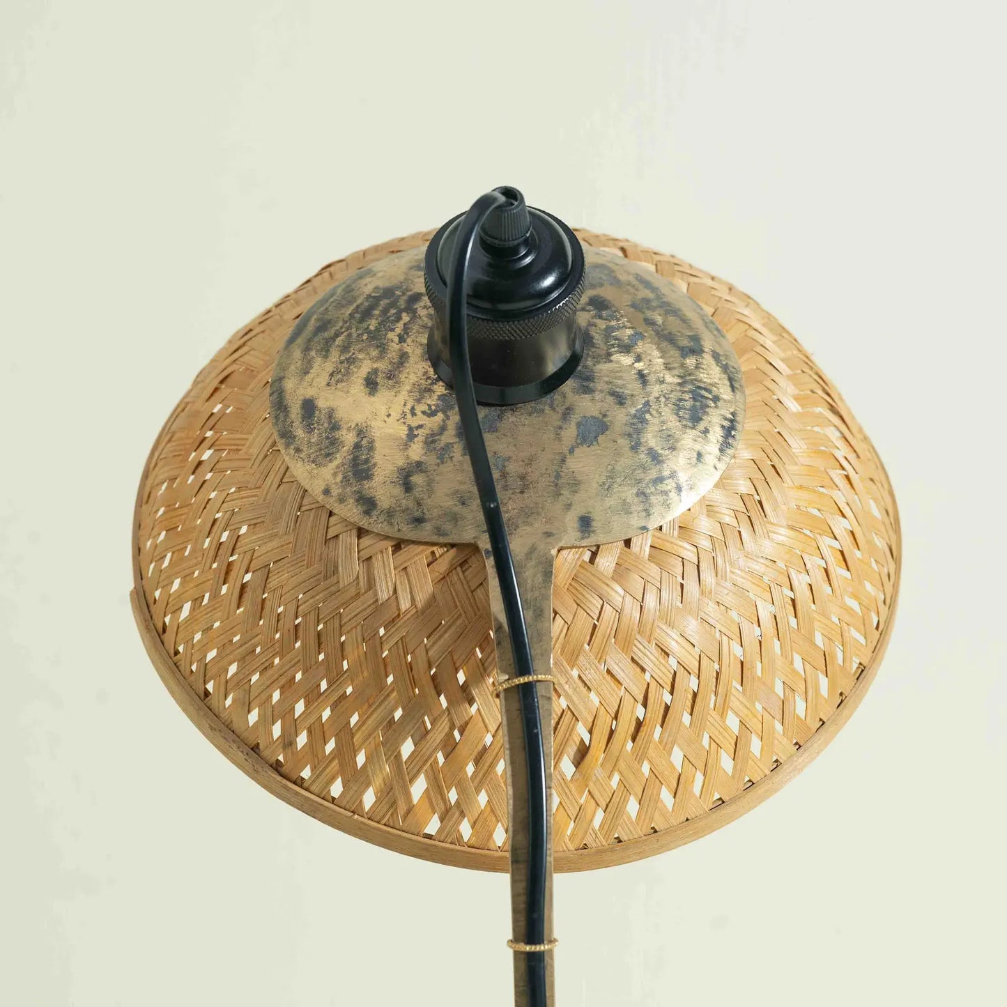 Dīpa Bamboo Weave Table Lamp