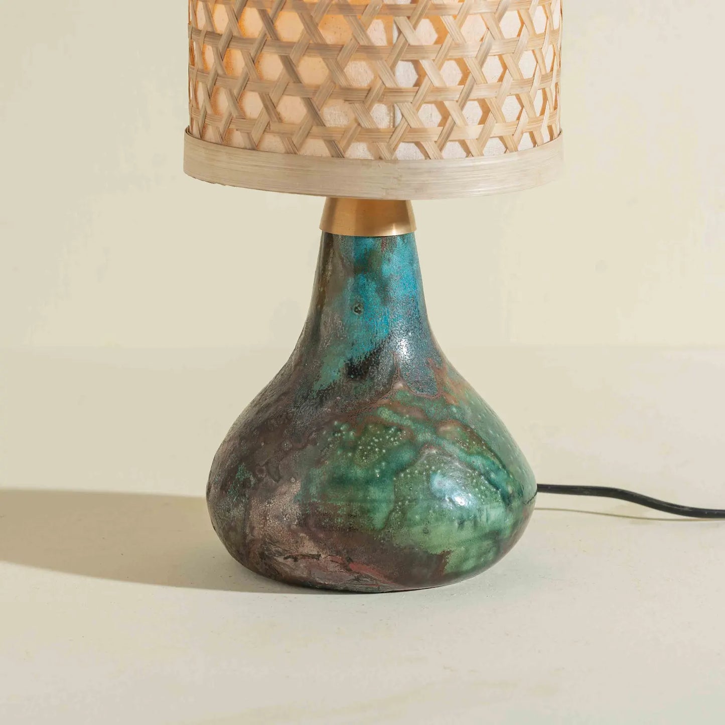Ratna Raku-Fired Table Lamp