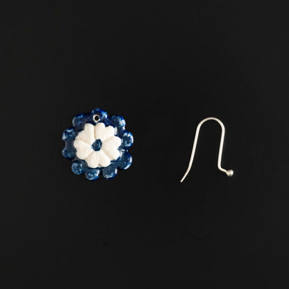 Mandar Flower Earrings (Set Of 2)