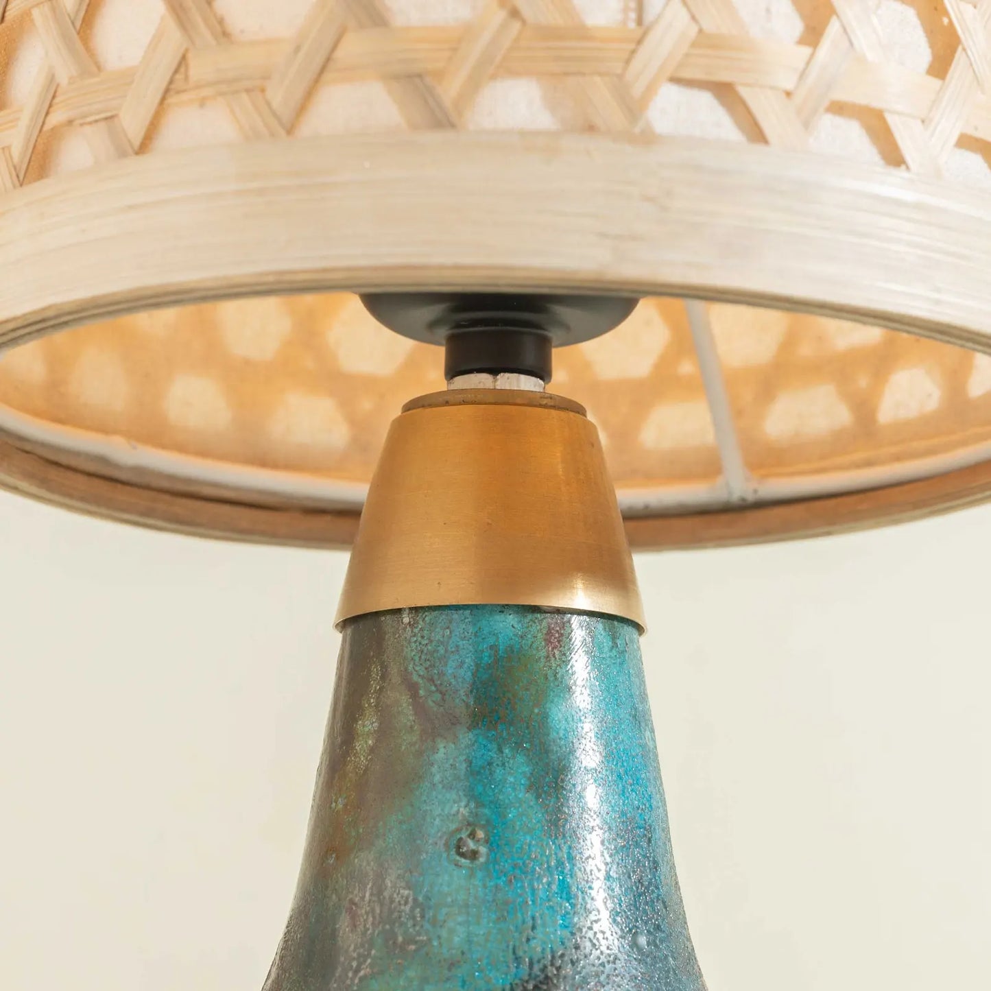 Ratna Raku-Fired Table Lamp