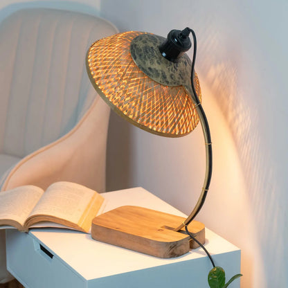 Dīpa Bamboo Weave Table Lamp