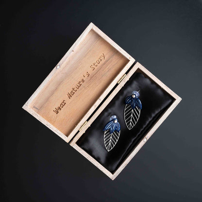 Ashoka Leaf Silver Filigree Earrings (Set Of 2)