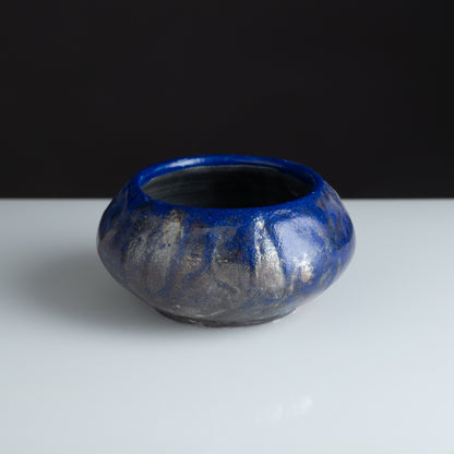 Ember Lapis Faceted Bowl