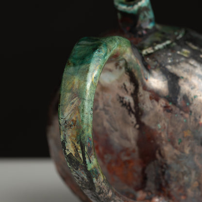 Ember Patina Sculptural Teapot