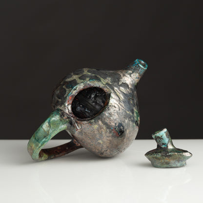 Ember Patina Sculptural Teapot