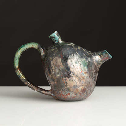 Ember Patina Sculptural Teapot