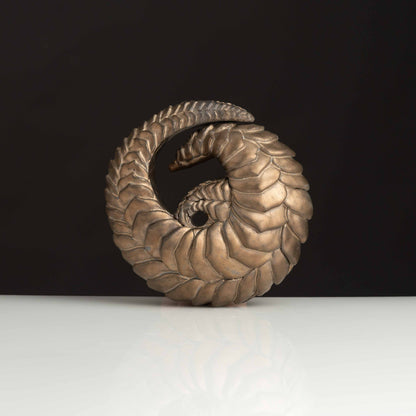 Sleeping Pangolin Bronze Sculpture
