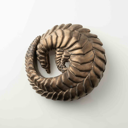 Sleeping Pangolin Bronze Sculpture