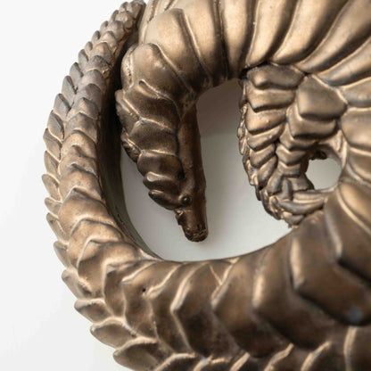 Sleeping Pangolin Bronze Sculpture
