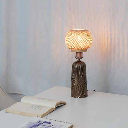 Aabha Pravaha Table Lamp (Glossy Gold)
