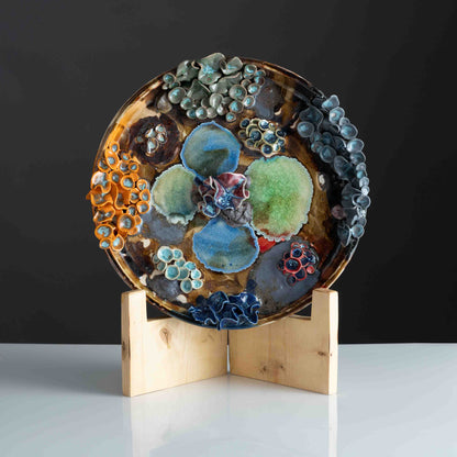 Sarovar Plate Large Glass Stone