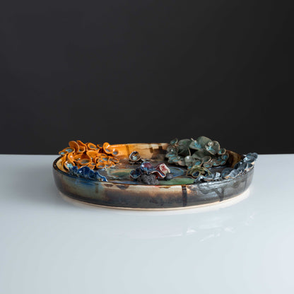 Sarovar Plate Large Glass Stone