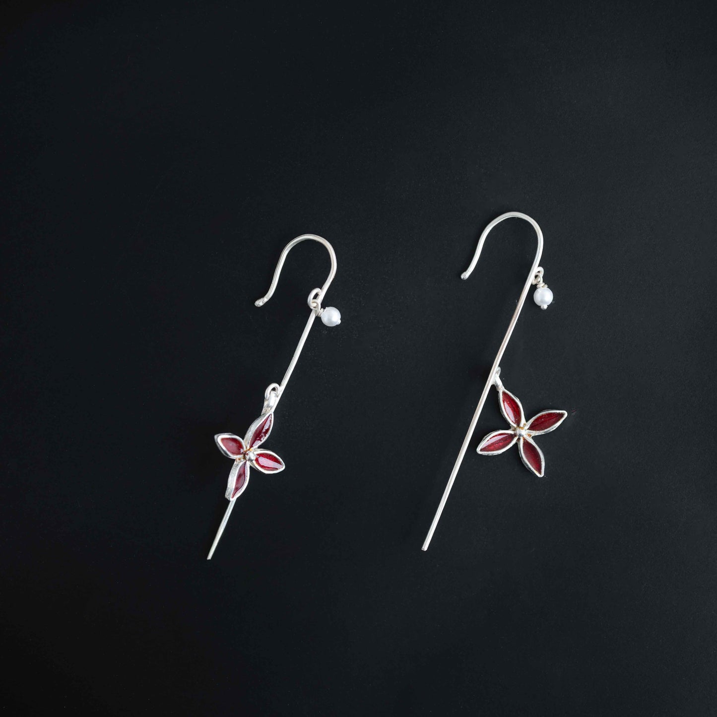 Minimal Silver Ear Climber Combo
