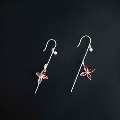 Minimal Silver Ear Climber Combo