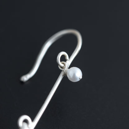 Minimal Silver Ear Climber Combo