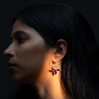 Ashoka Petal Hook Earrings
