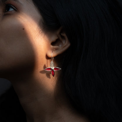 Ashoka Petal Hook Earrings