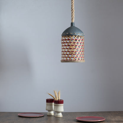 Madhukara Bamboo Weave Pendant Lamp
