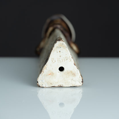 Contemplative Sentinel Ceramic Figurine