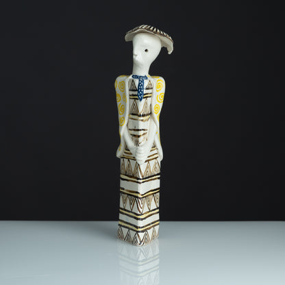 Tribal Songstress  Ceramic Figurine