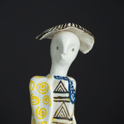Tribal Songstress  Ceramic Figurine