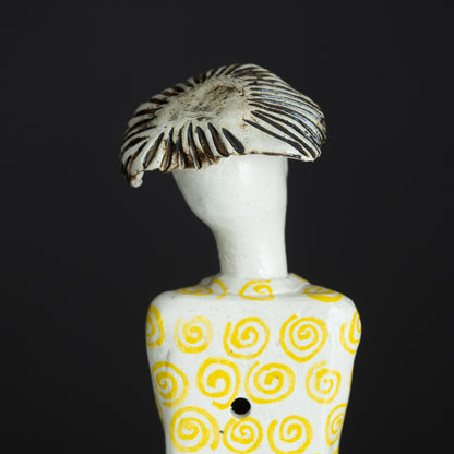 Tribal Songstress  Ceramic Figurine