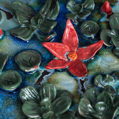 Sarovar Wall Plate Medium Lily Pond 4