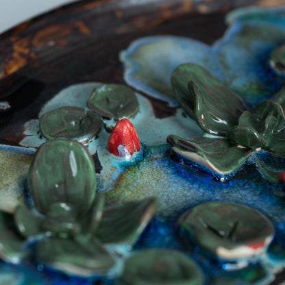 Sarovar Wall Plate Medium Lily Pond 4