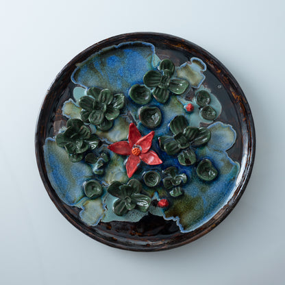 Sarovar Wall Plate Medium Lily Pond 4