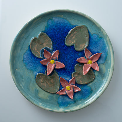 Sarovar Wall Plate Medium Lily Pond 1