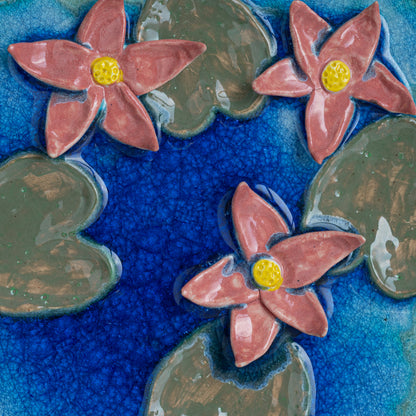 Sarovar Wall Plate Medium Lily Pond 1
