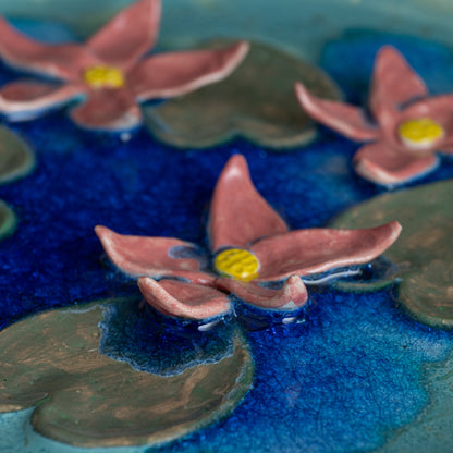 Sarovar Wall Plate Medium Lily Pond 1