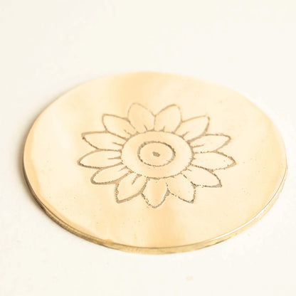 Prafulla Brass Coaster (Set OF 4)