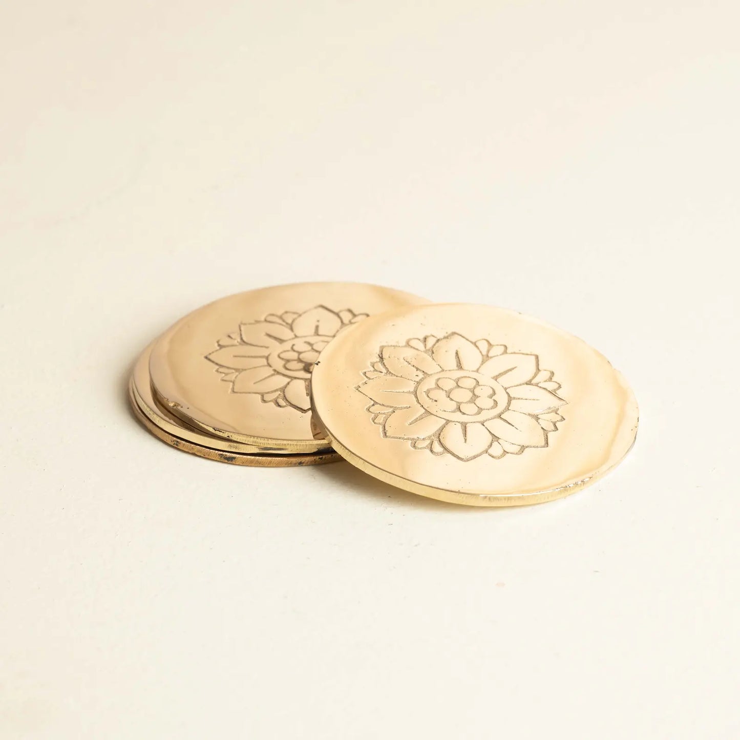 Padmavati Brass Coaster (Set OF 4)