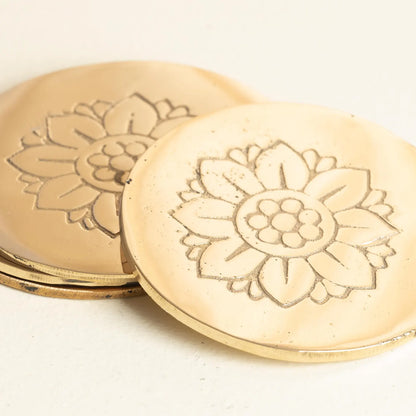 Padmavati Brass Coaster (Set OF 4)