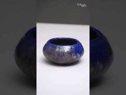 Ember Lapis Faceted Bowl