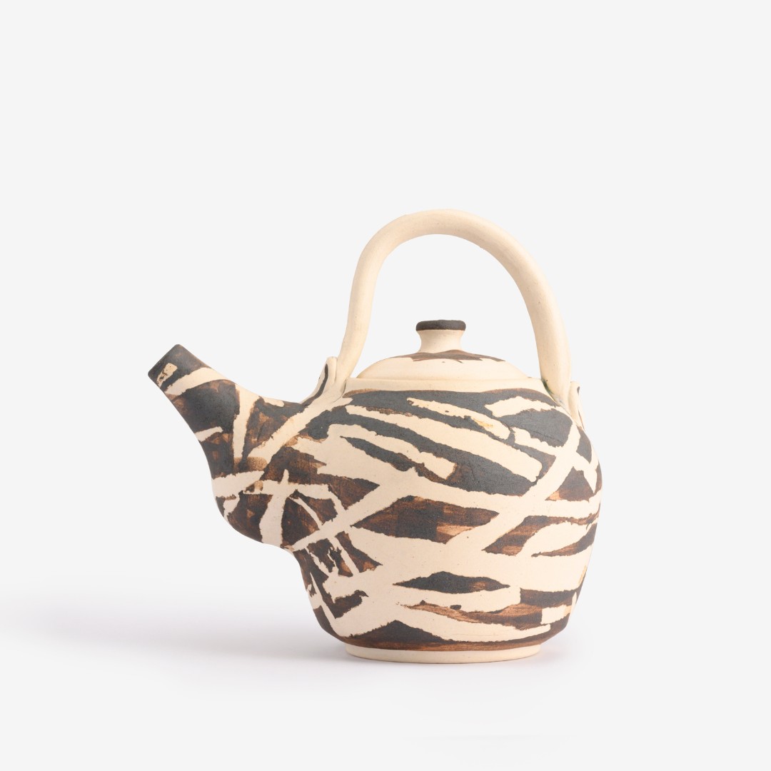 Paha – Kettle Set | Abstract Brown |1 Kettle with 1 Cup