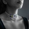 aparajita silver choker cover