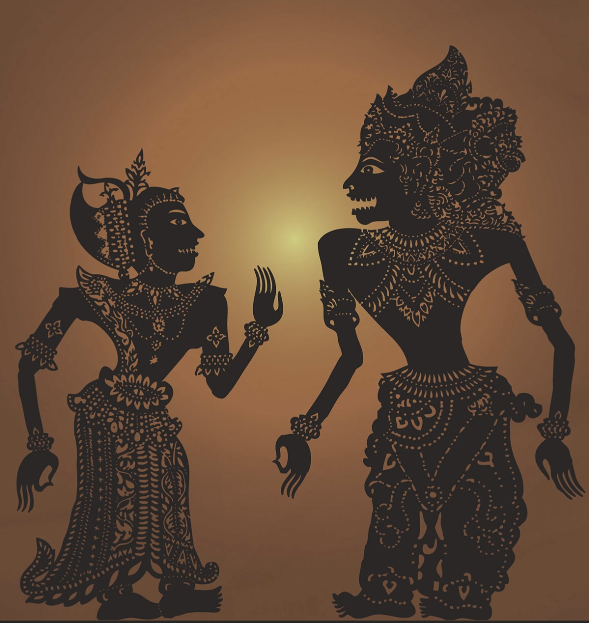 The play of light and dark in the Ravana Chaya puppetry